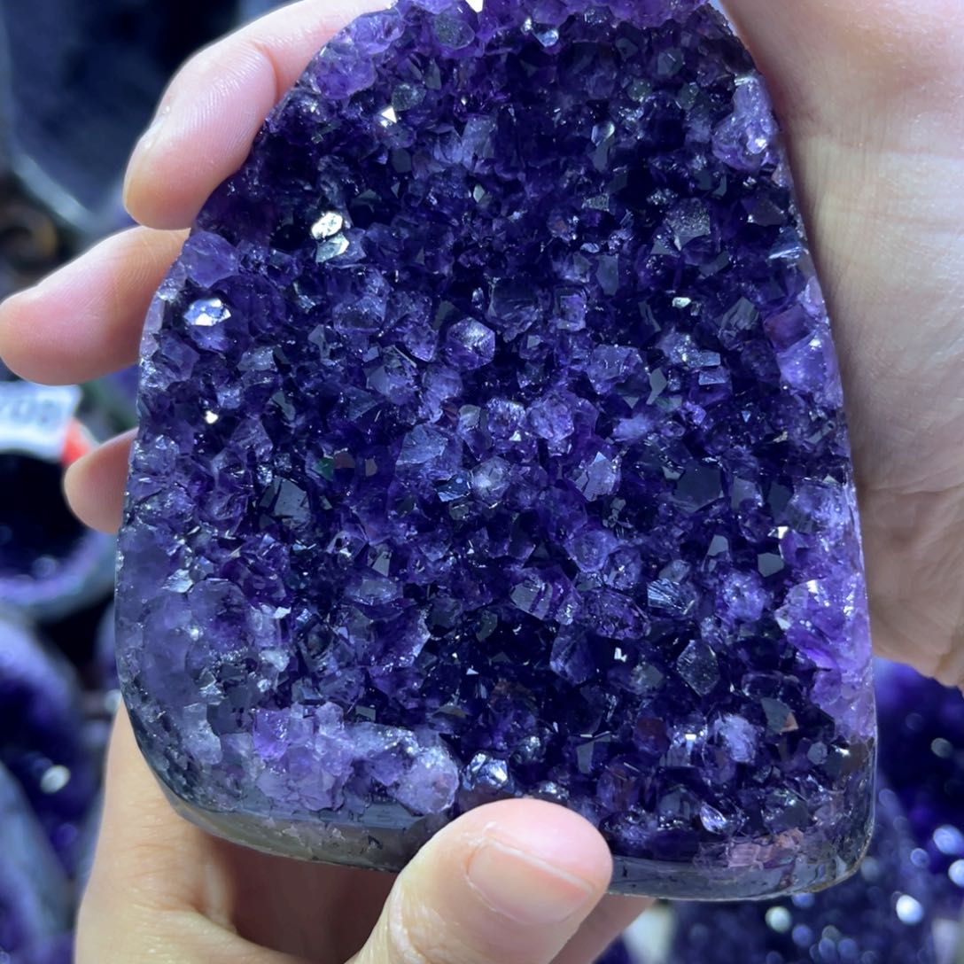紫晶摆件未镶嵌紫水晶