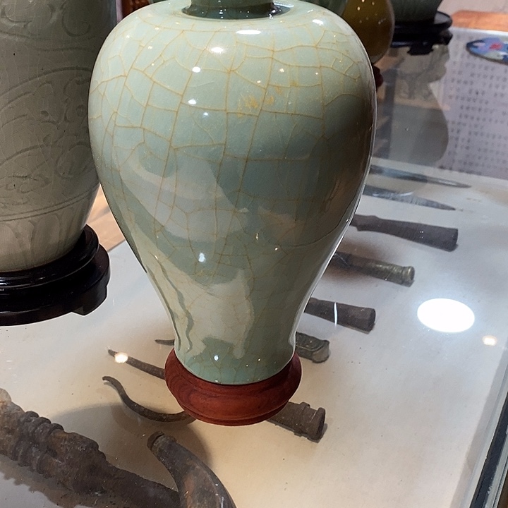 手工艺品琉璃洪****家龙泉青瓷龙永图画作欣赏