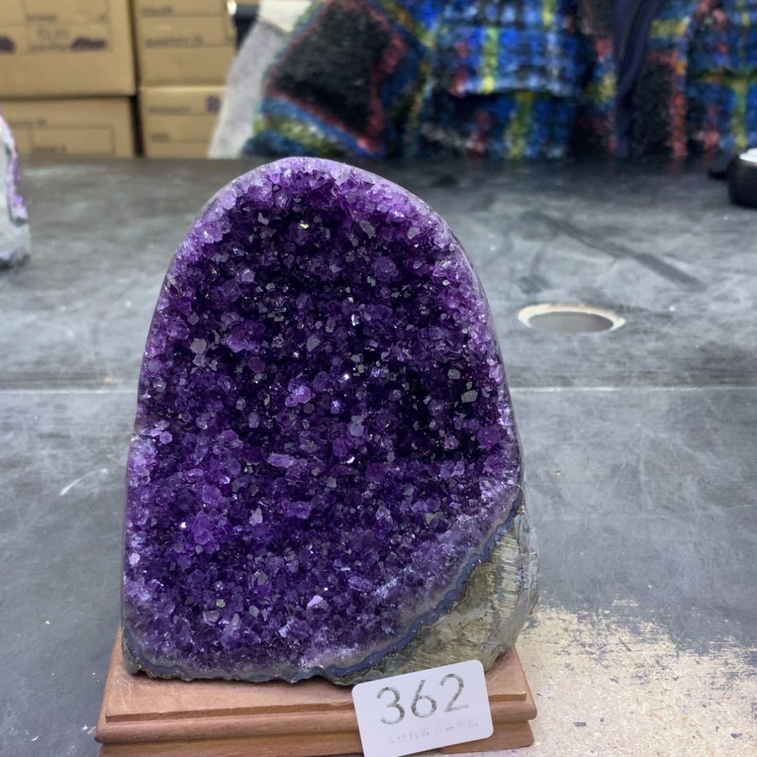 水晶摆件未镶嵌紫晶362