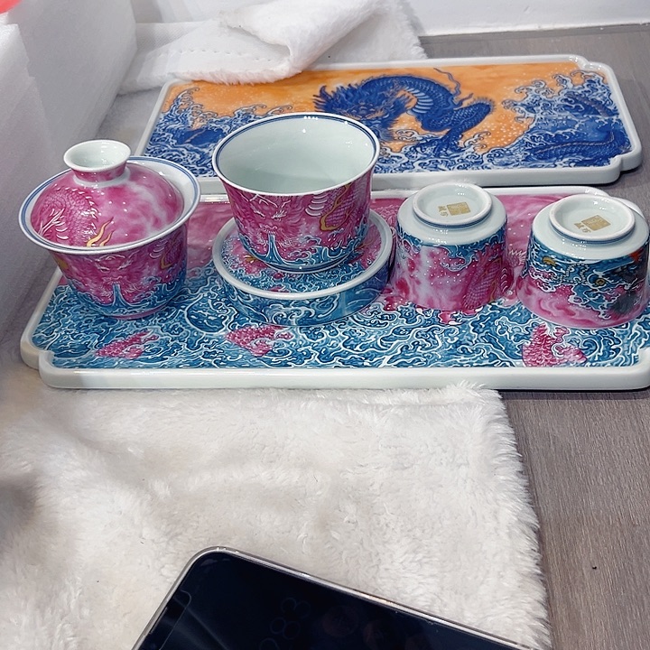 愿***忧胭脂红龙6件套特价包邮