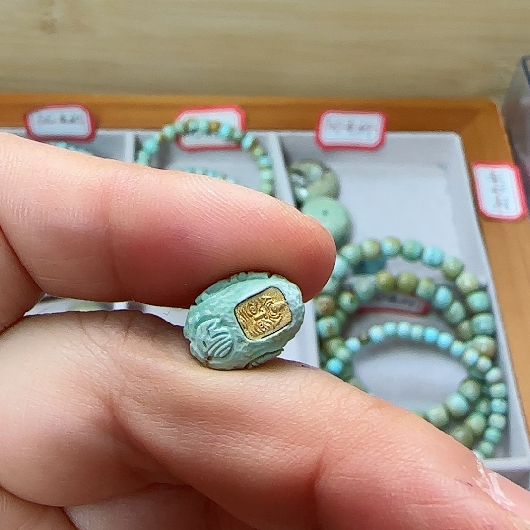 绿松石珠宝半成品未镶嵌