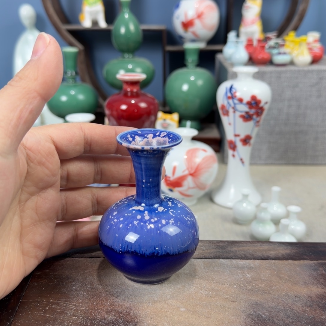 陶瓷手工小花器摆件