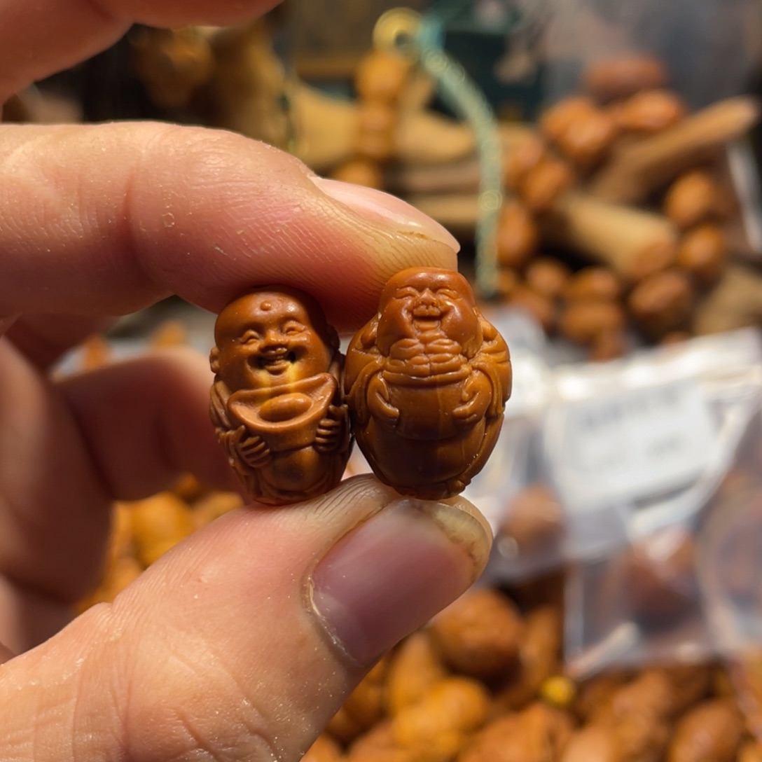 橄榄核手串/手链微瑕弥勒2颗209