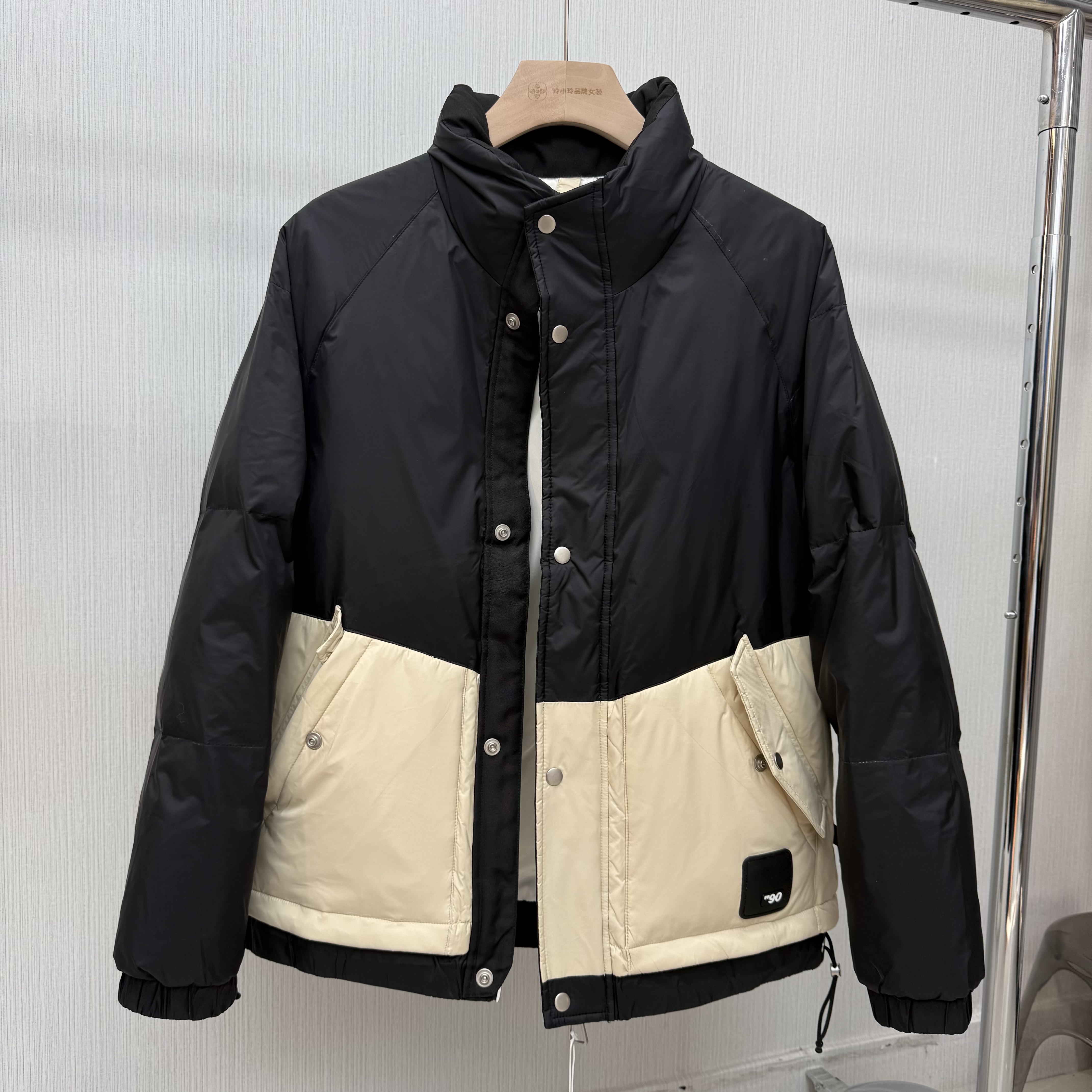 2025男士欧版羽绒服冬季新品三防短款男士立领保暖羽绒上衣潮