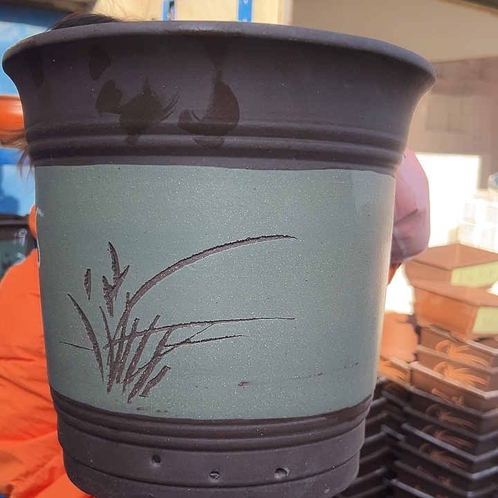 24+24绿高栏花盆花盆花盆花盆