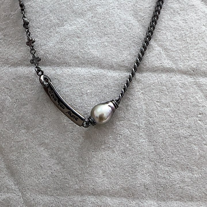 海水珍珠颈饰银S925镶嵌