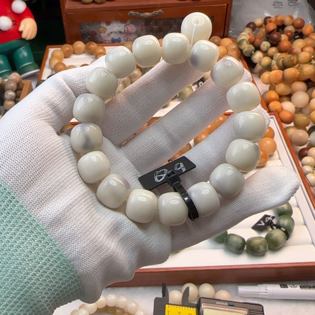 菩提根/象牙果手串卡14桶珠紫色系全品9