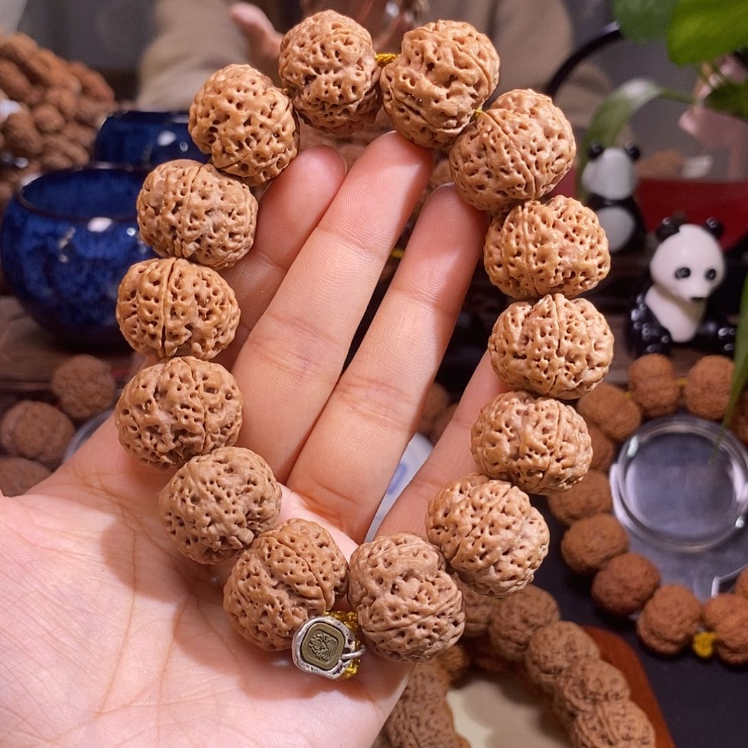 金刚菩提手串铁血龙王超头23mm