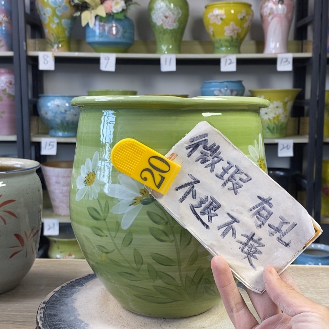 景德镇手工手绘陶瓷花盆