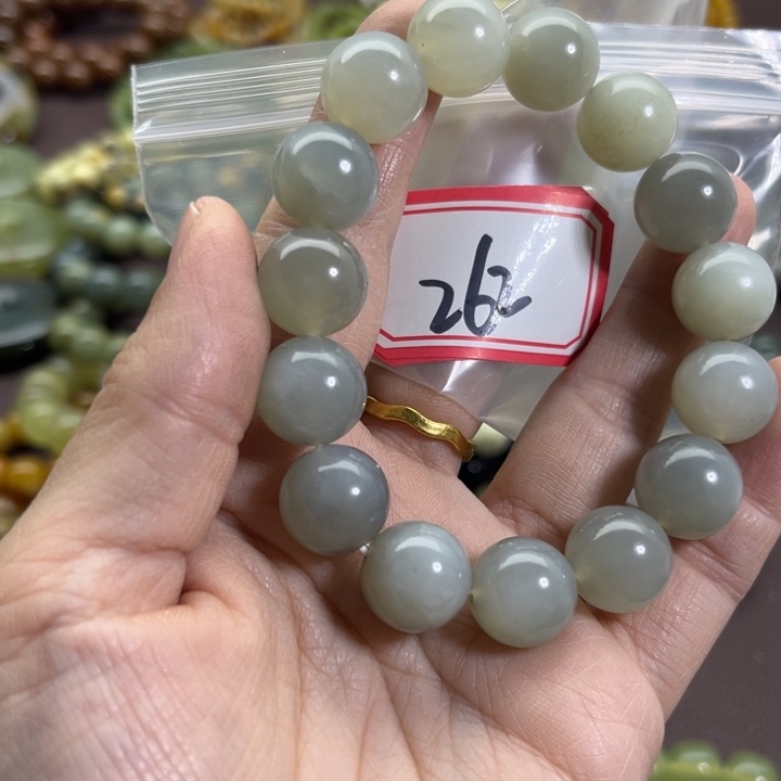 蛇纹石玉未镶嵌手链