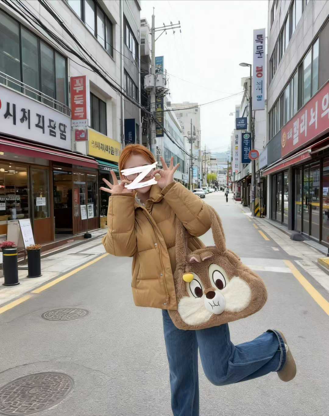 【小黄】姜黄色蓬松休闲YY外套秋冬冬季加厚