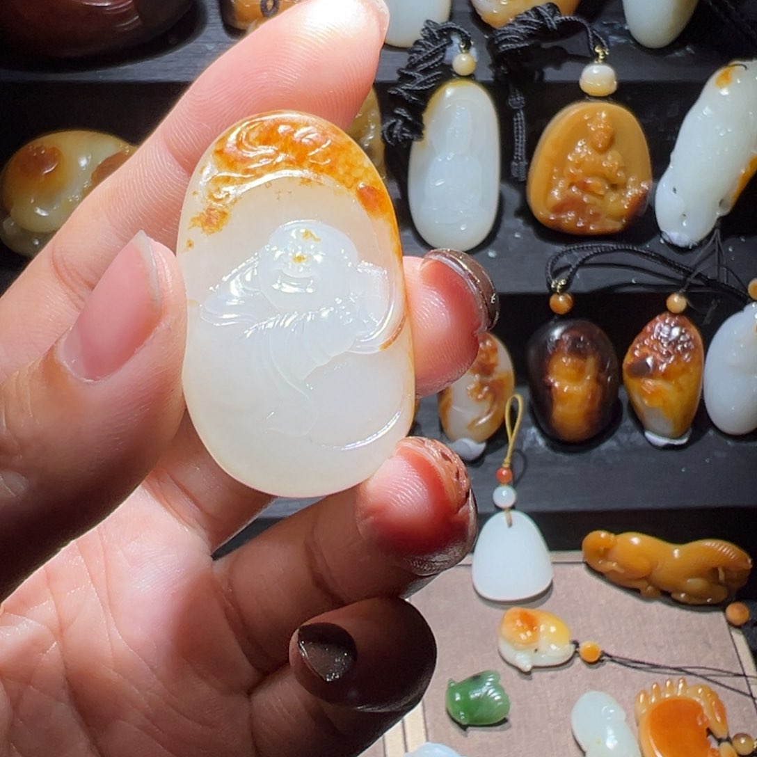 和田玉玉牌未镶嵌一***?