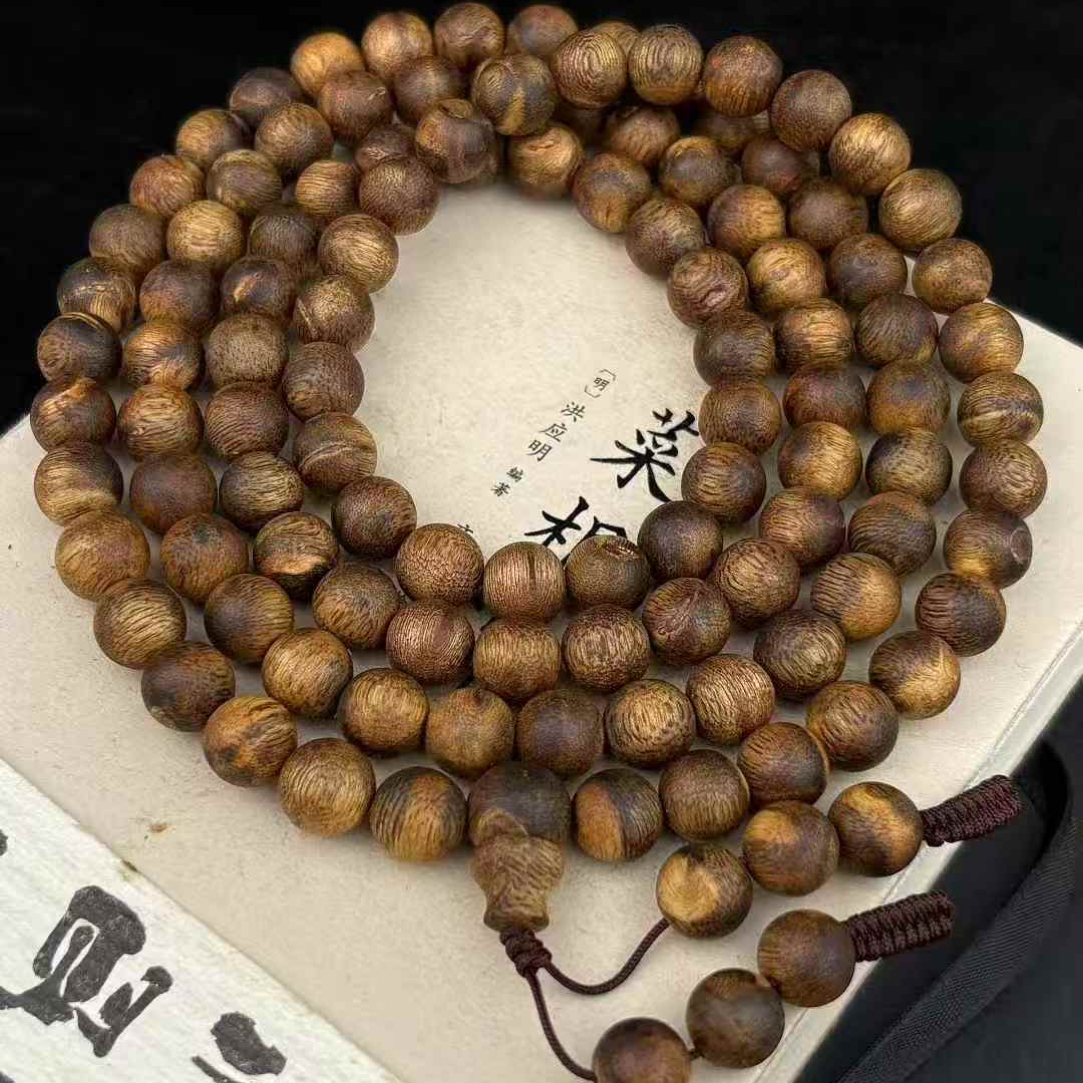 沉香【剑心沉香】8mm圆珠多圈沉香手串 多样性发货