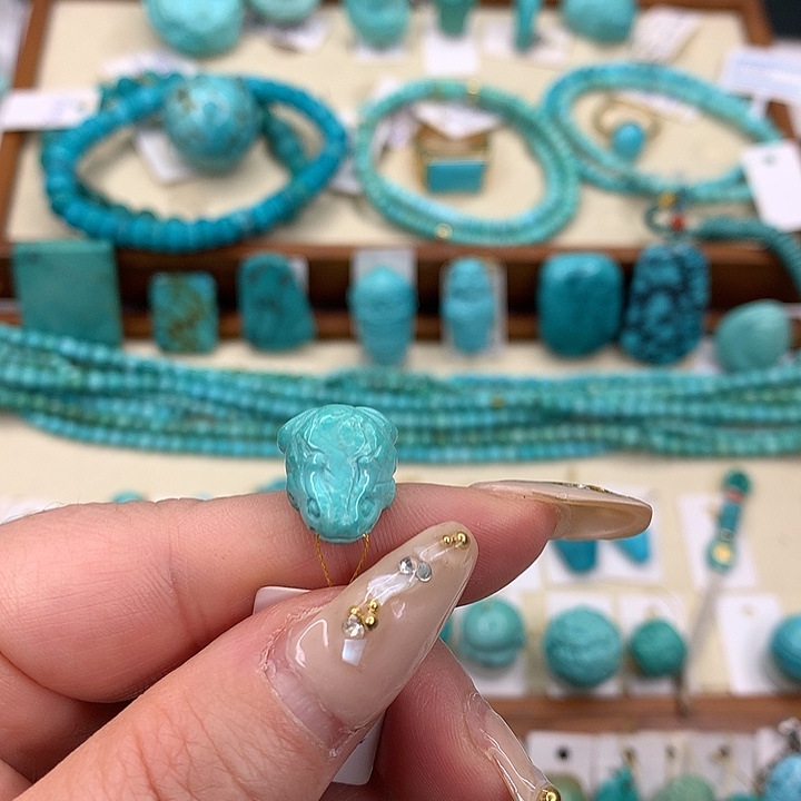 绿松石挂件未镶嵌