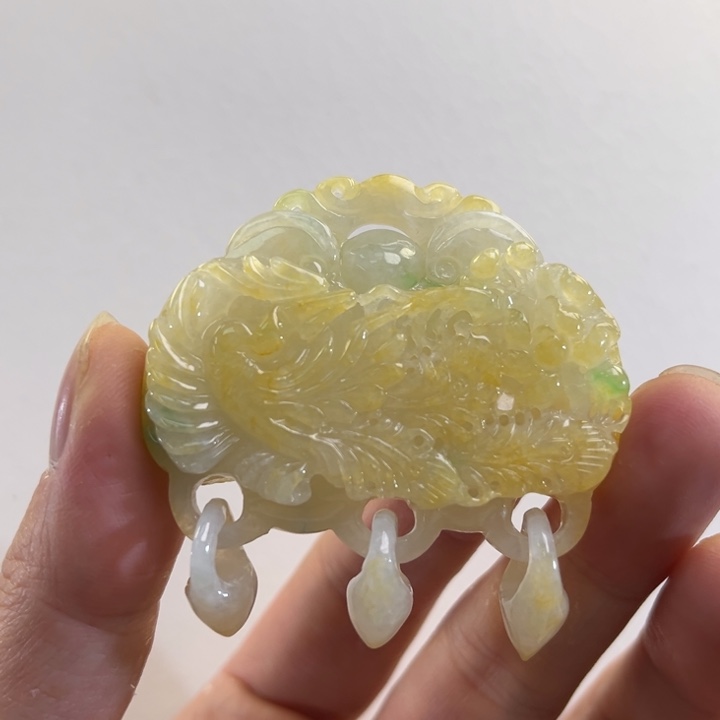 翡翠吊坠(赠链)未镶嵌代编织