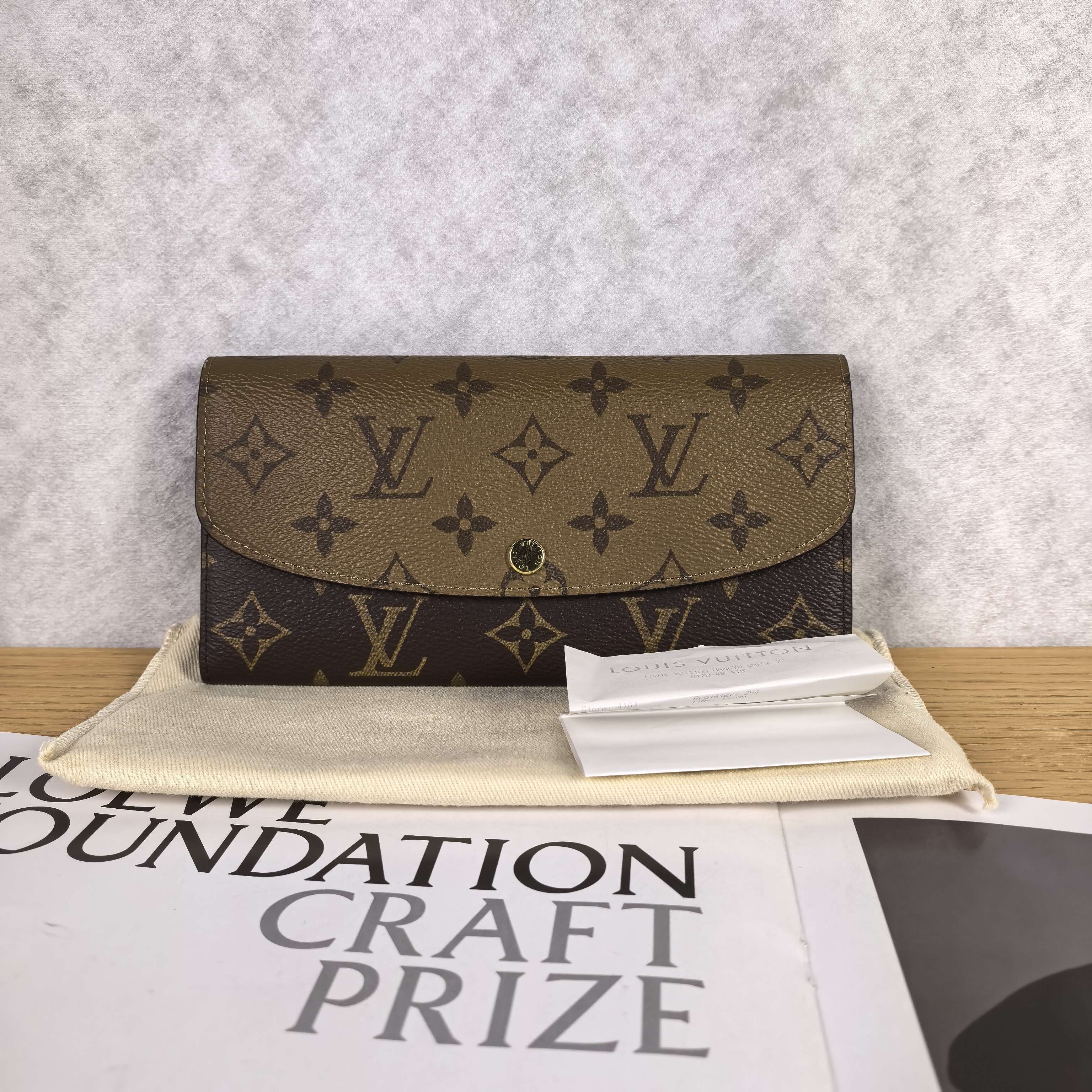 未使用 LouisVuitton/路易威登 路易威登 老花满印拼色钱夹芯片款