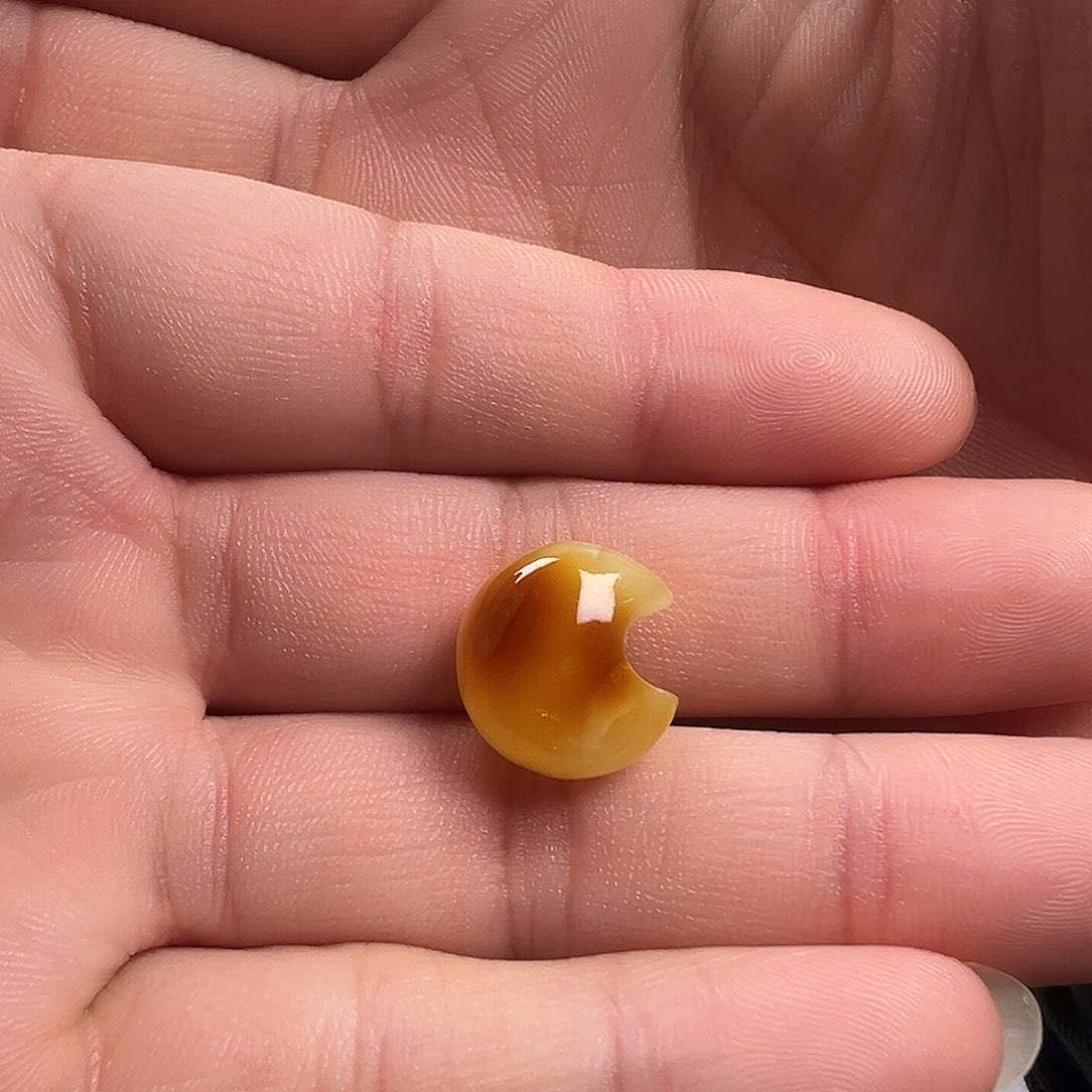 蜜蜡颈饰未镶嵌月亮（打孔不退换）