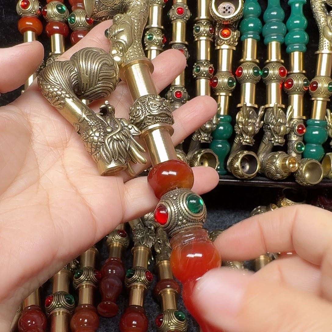 黄铜烟锅加香烟锅