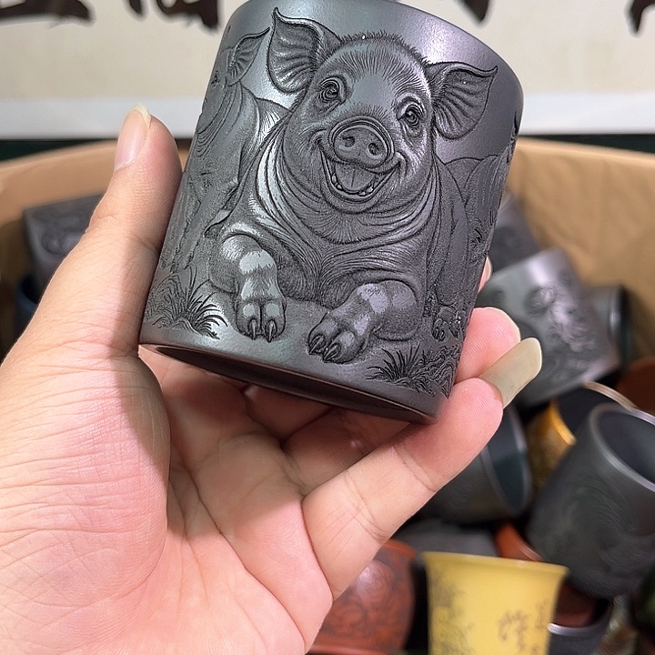 茶杯紫砂全手工紫砂主人杯