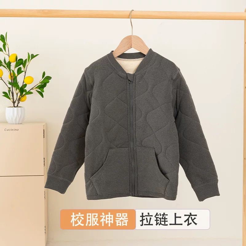 邹先森7776-31高品校服神器内里亲肤可单穿加绒保暖外套加厚外穿