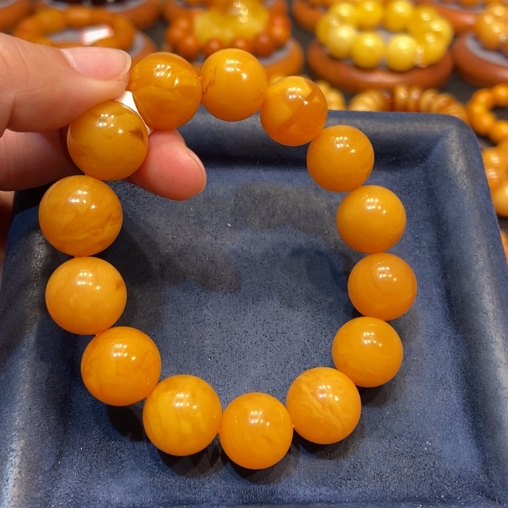 琥珀手链未镶嵌蜜蜡