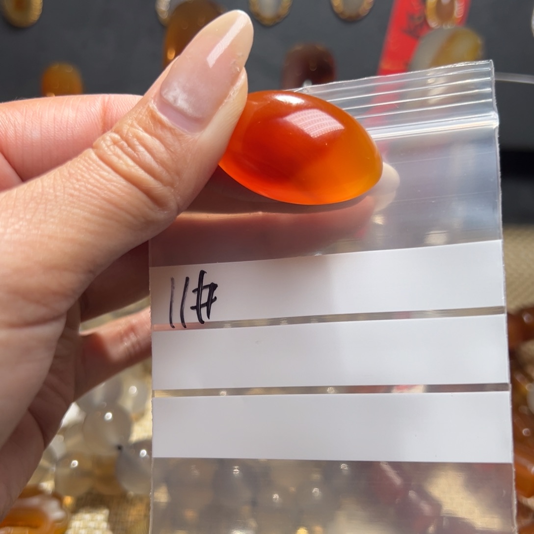 玛瑙/玉髓颈饰合金T****约11