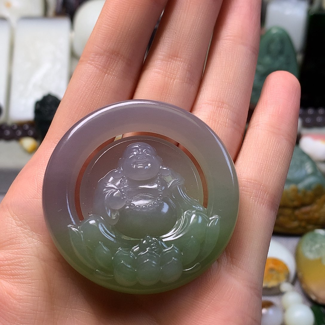 未镶嵌和田玉挂件a***e