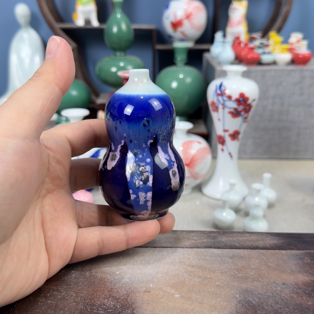 陶瓷手工小花器摆件