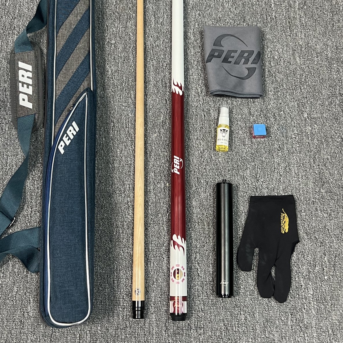 PER皮尔系列太极水火分体大头一比球杆中式P8枫木台球杆中头