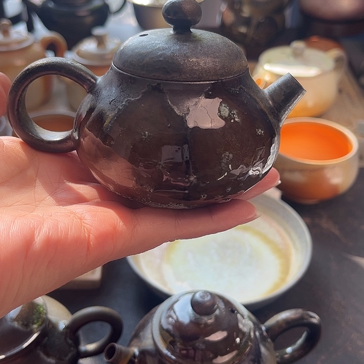 黃***曾茶盏柴烧茶具柴烧茶具