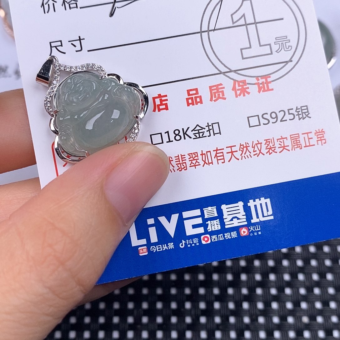 C***r翡翠银S925镶嵌颈饰