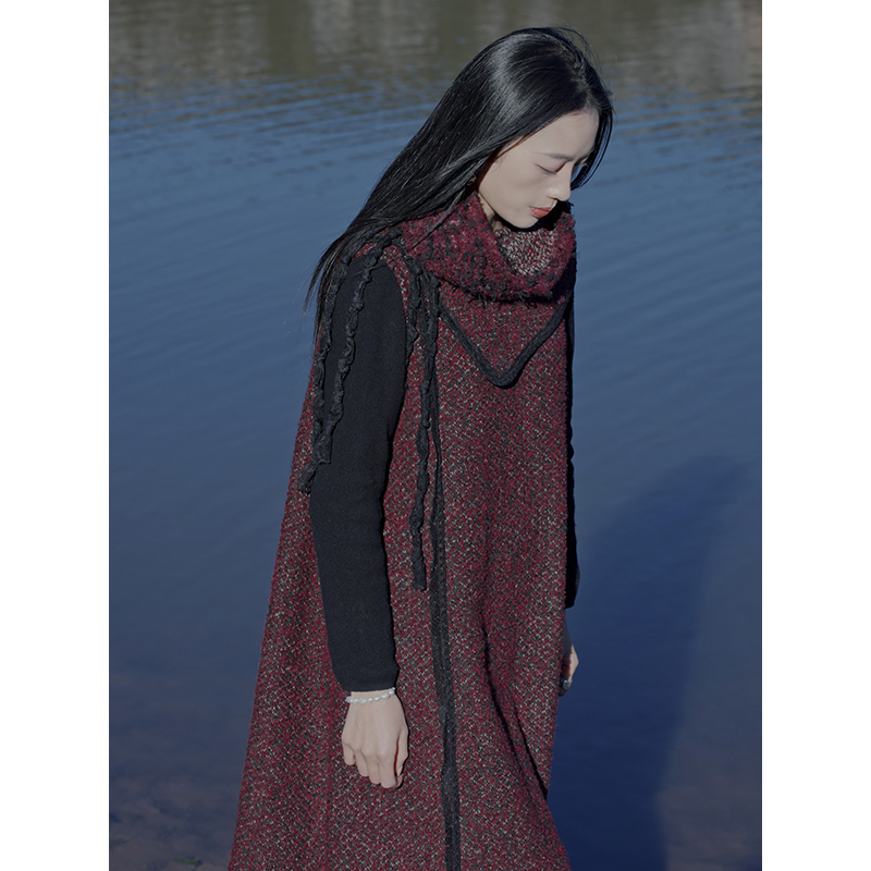 游尘衣物/拂雪连衣裙-玫瑰紫