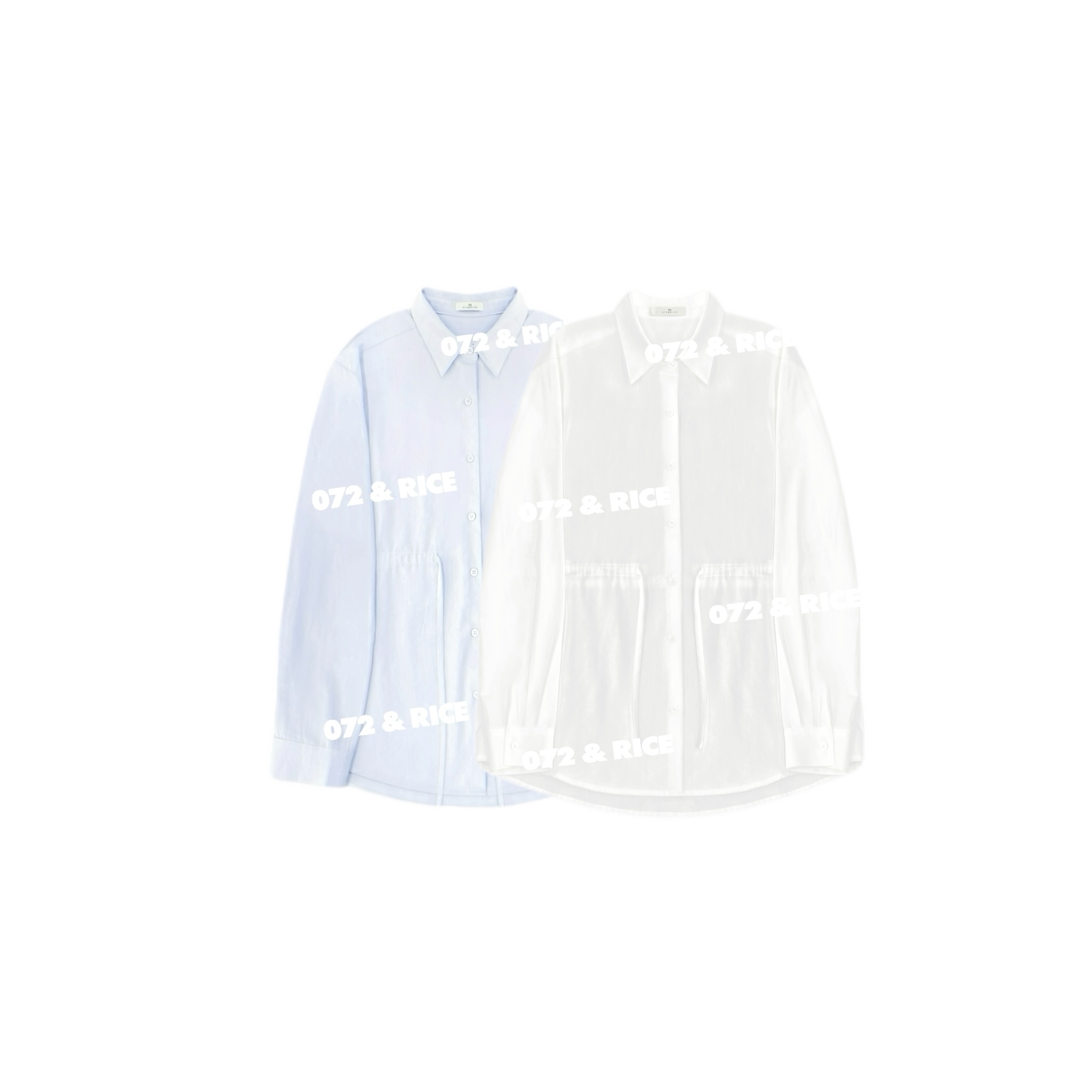 072 & RICE【米兰达】夏季休闲单排扣长袖衬衫 32NB338Z FF1230