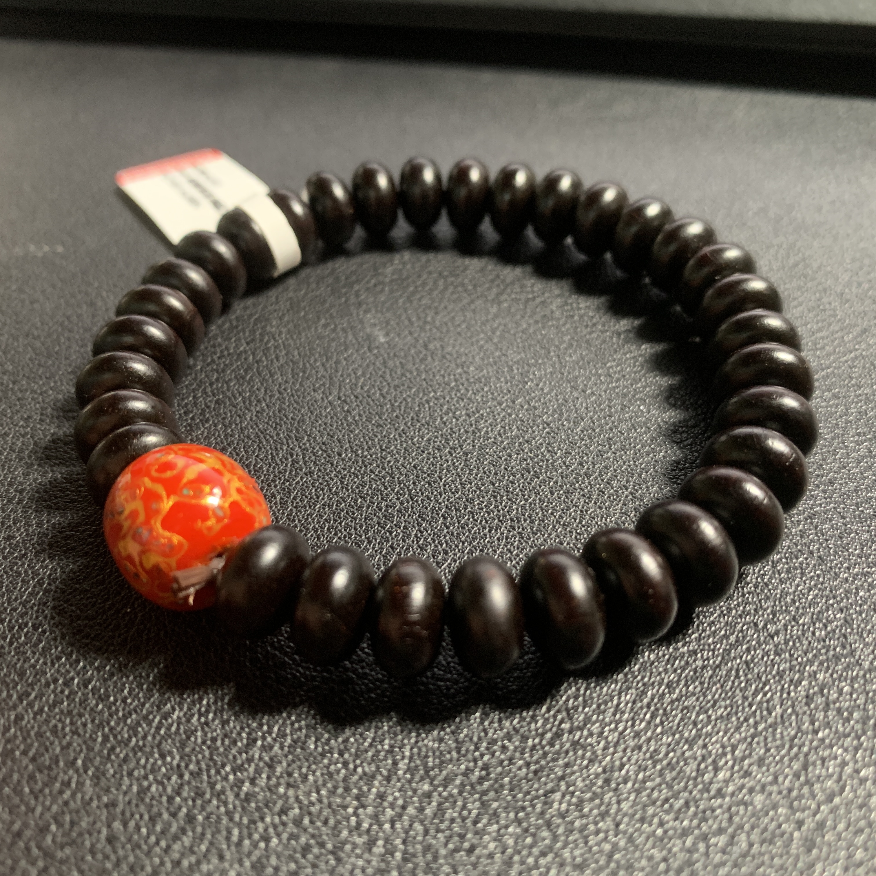 [龙哥甄选]±9mm算盘珠小叶紫檀单圈手串木质文玩手串多样性发一