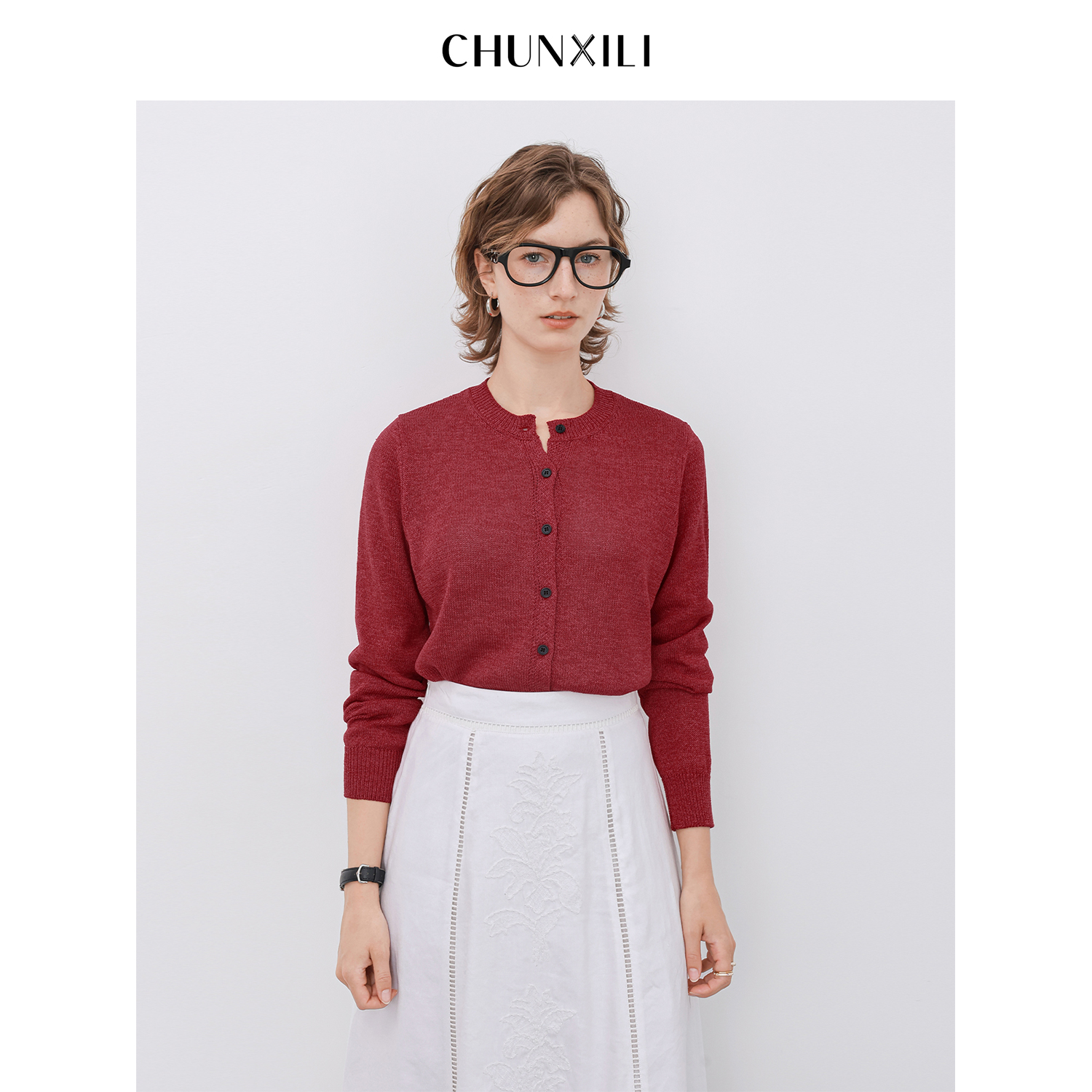 CHUNXILI/春熙里  时尚百搭针织开衫DC0M51019
