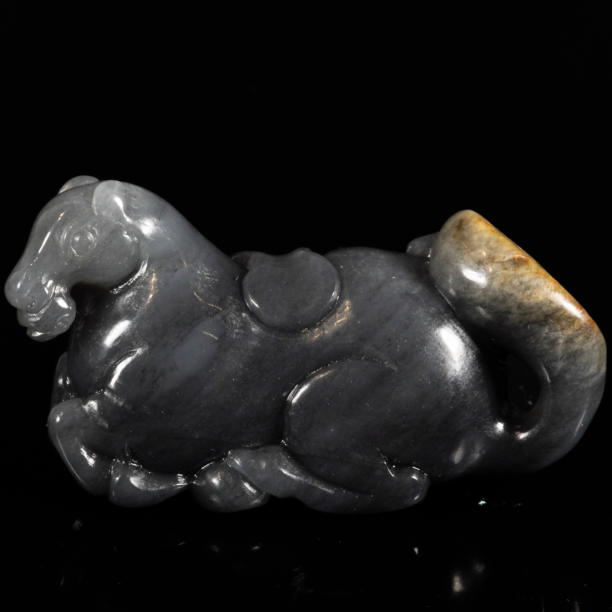 LOT.011和田玉雕马/X2674