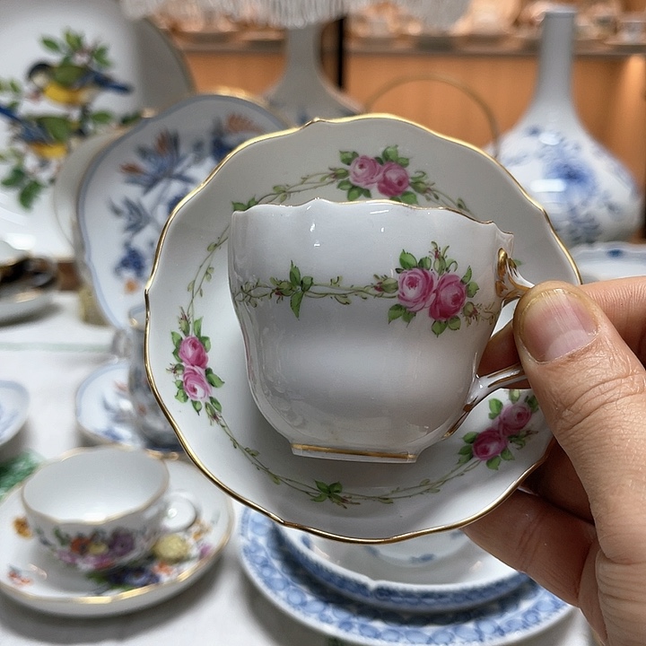 罐Meissen全品一等花环玫瑰摩卡