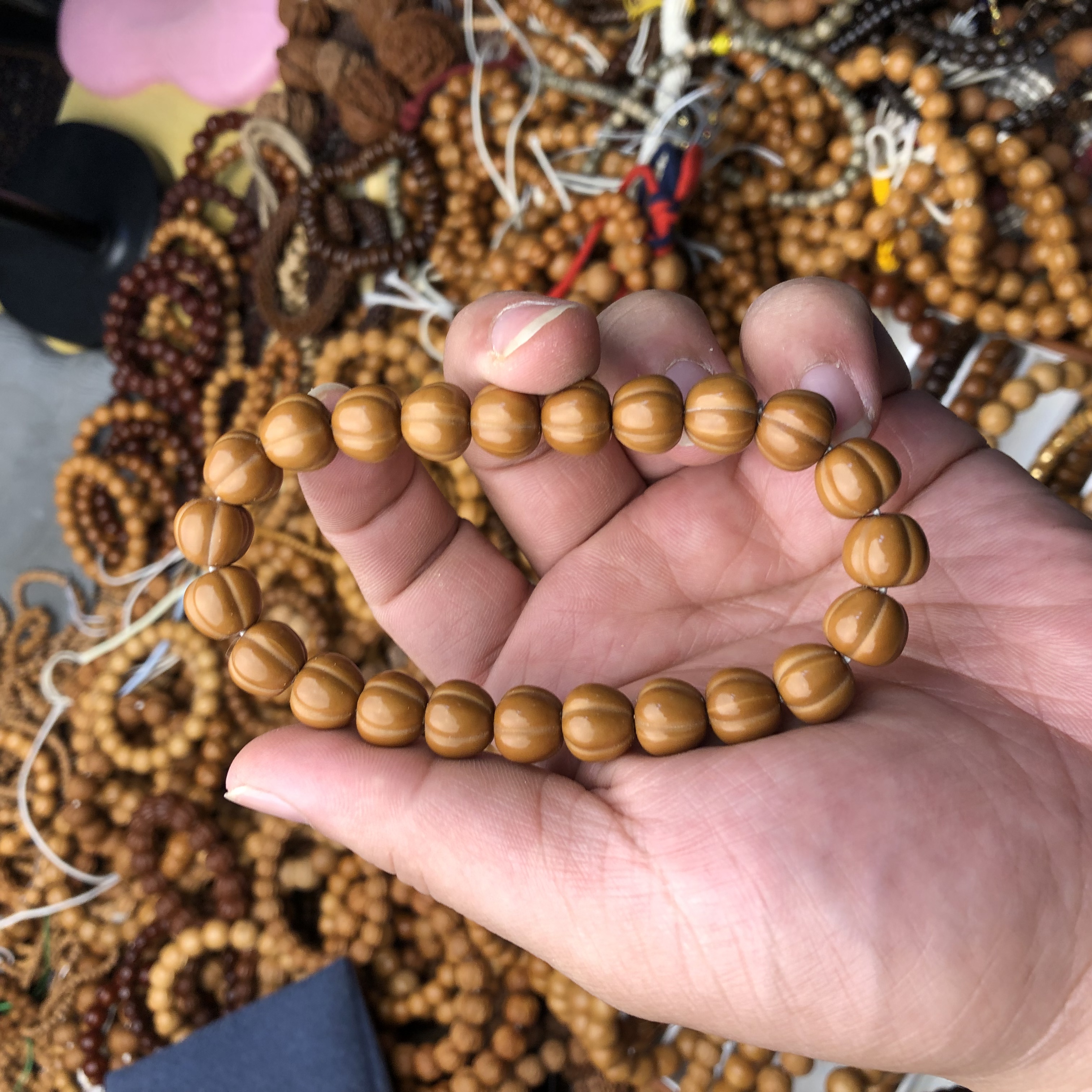 贝贝小南瓜猴头核桃手串11mm左右全品无暇南瓜墩猴头