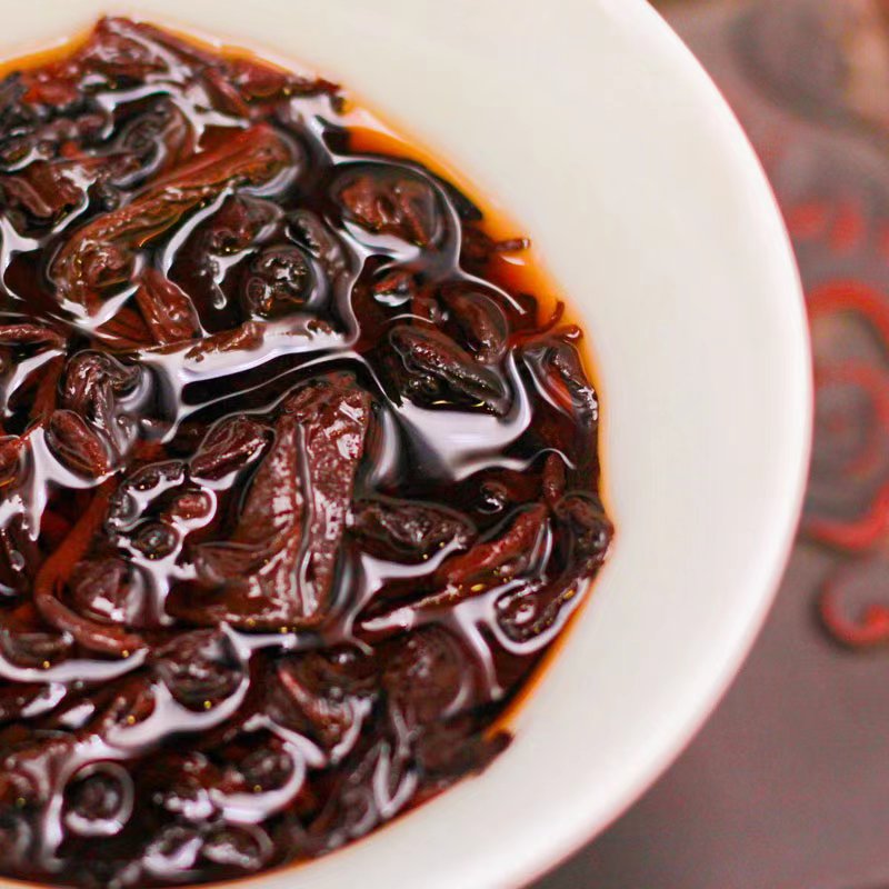 九十年代老树圆茶熟普洱茶熟茶357克