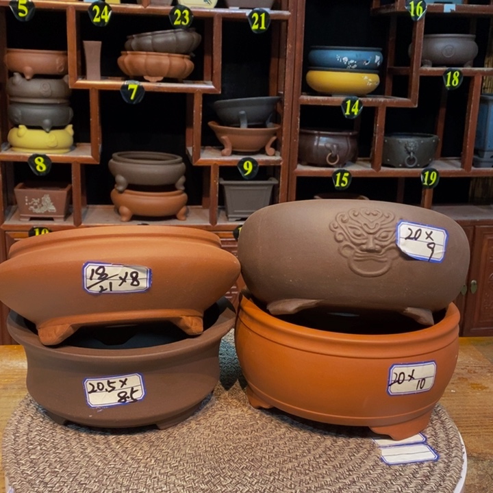 紫砂花盆紫砂花盆