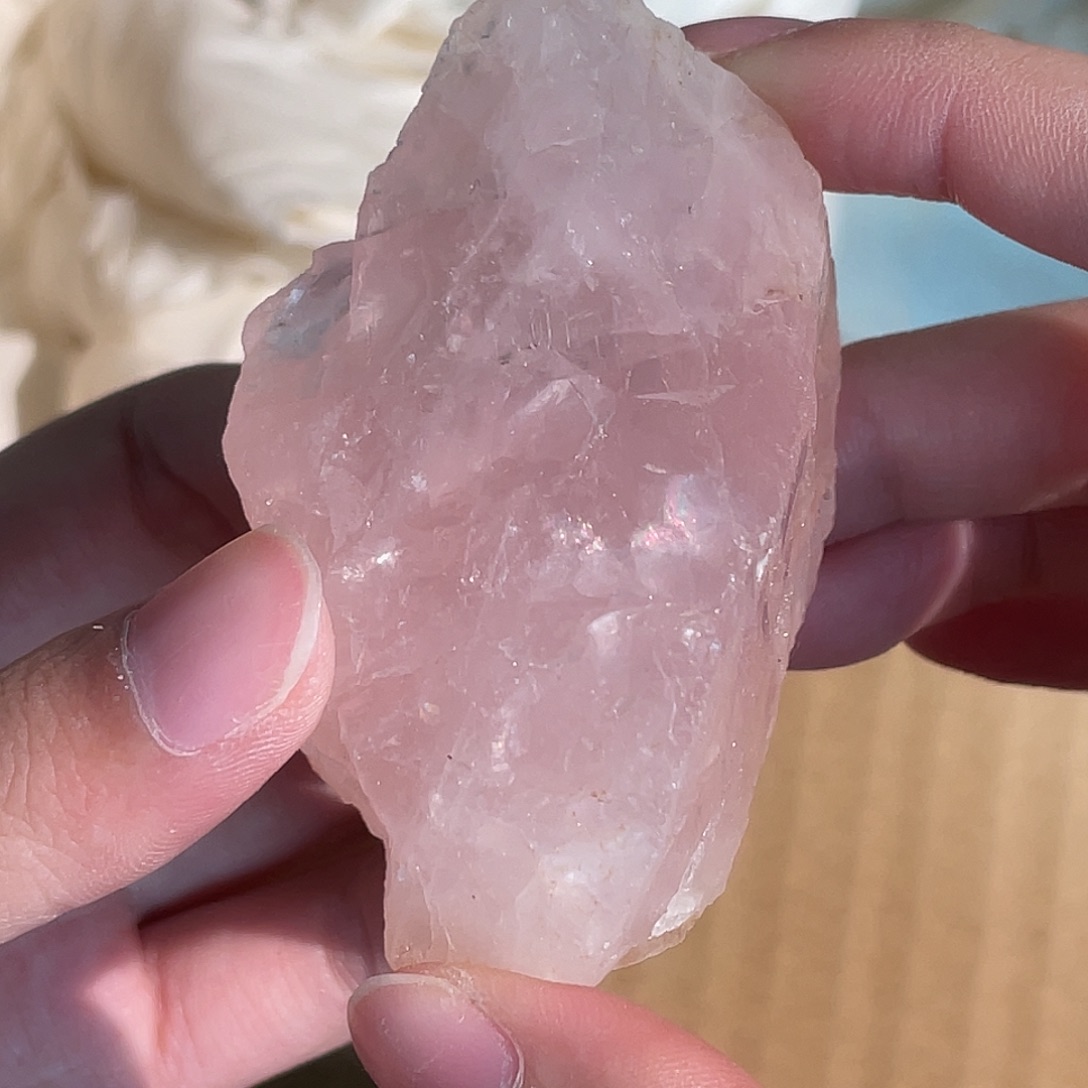 手串未镶嵌水晶粉水晶 104号