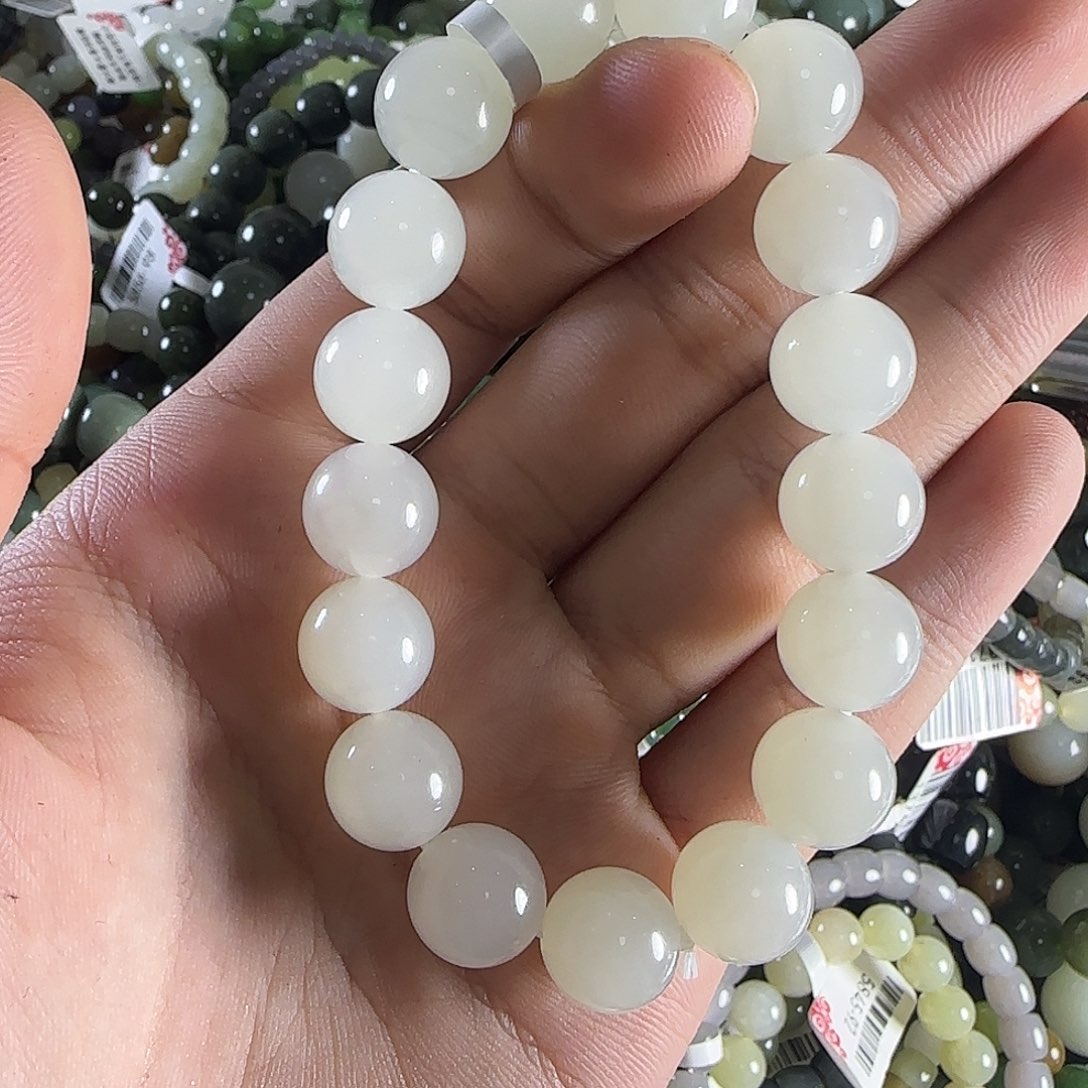 和田玉手链未镶嵌23