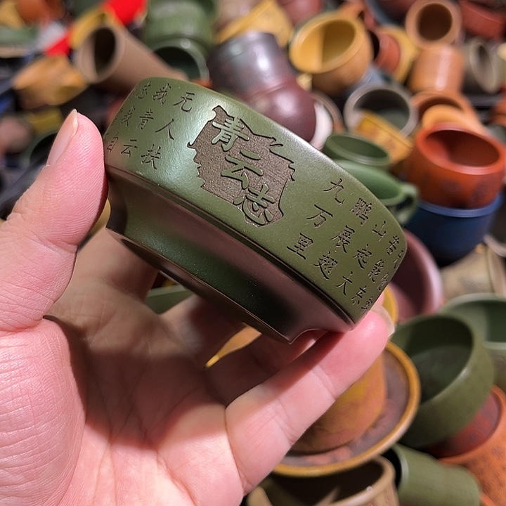 紫砂茶杯全手工紫砂主人杯