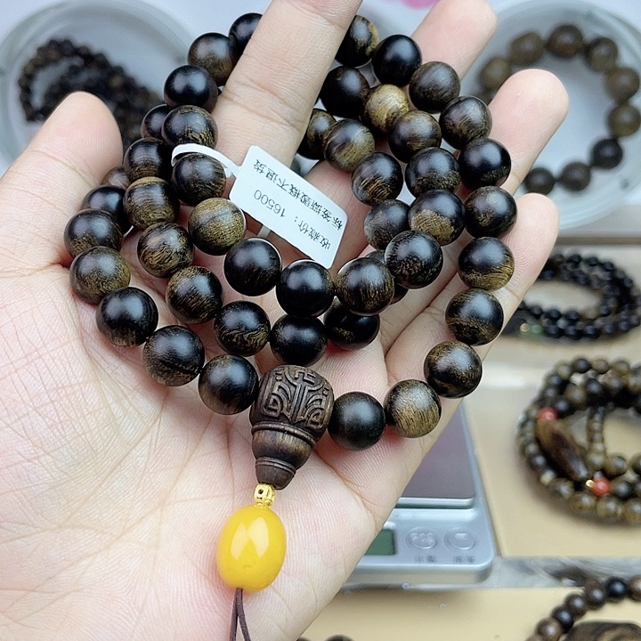 手串沉香零*玖越南芽庄白奇玉化留疤嘤子