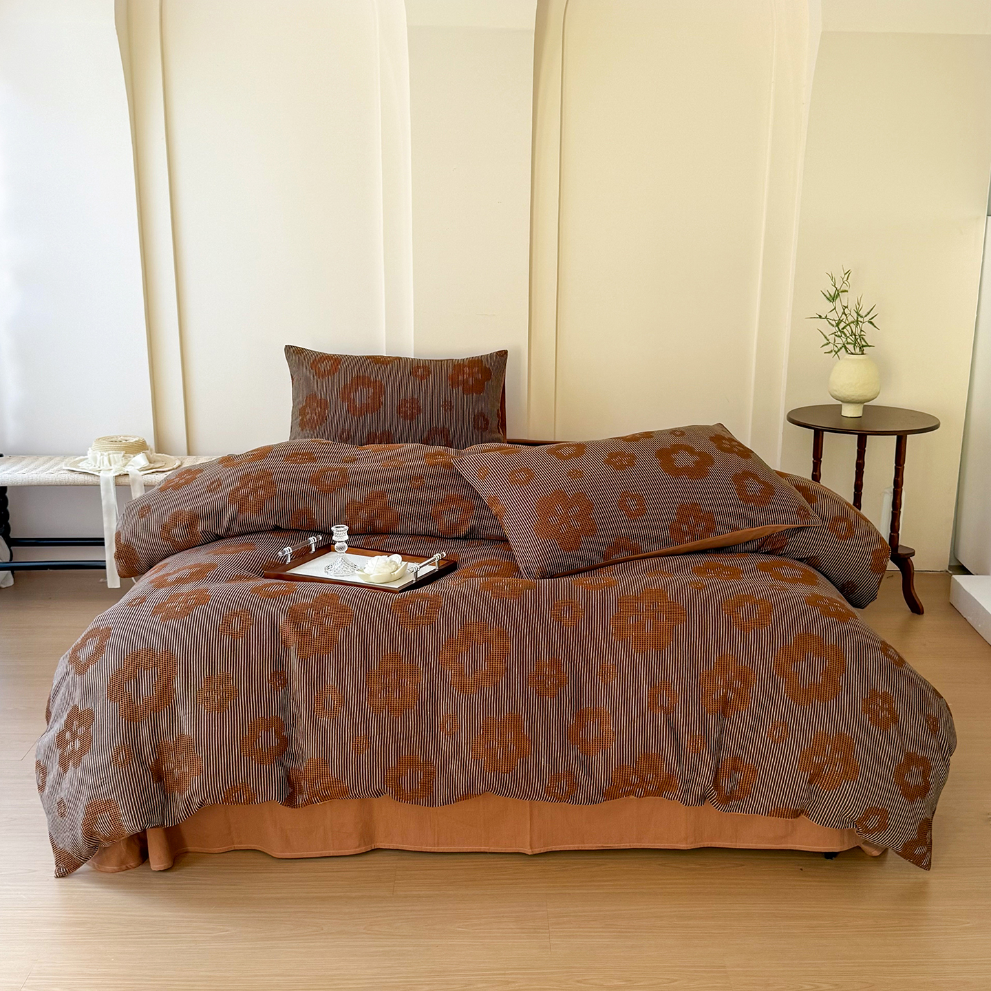 【超级红】全棉基础四件套-克罗弗