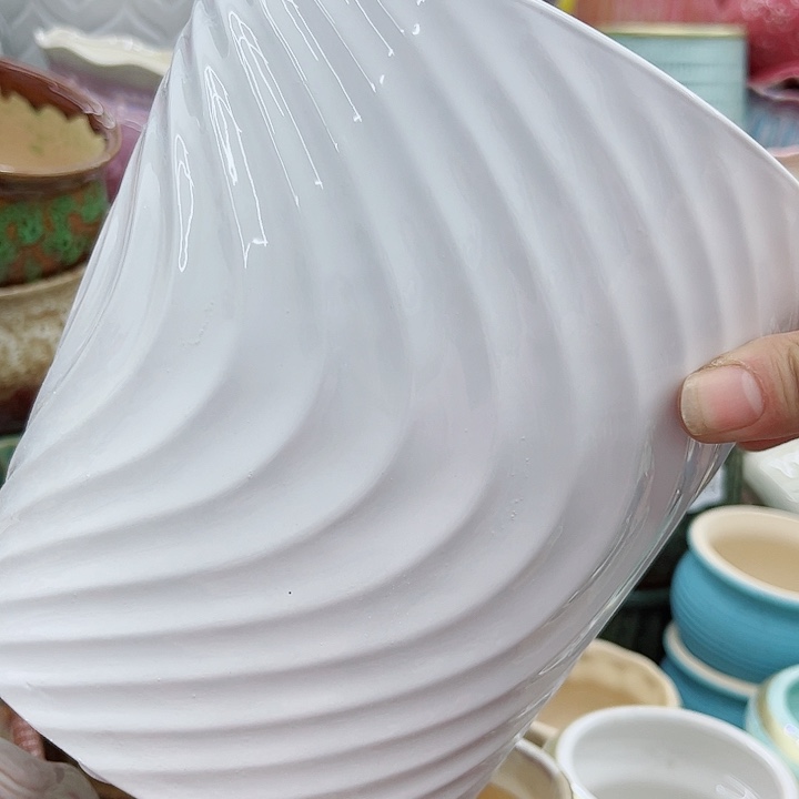 多肉绿植陶瓷花盆9.9包邮，有孔