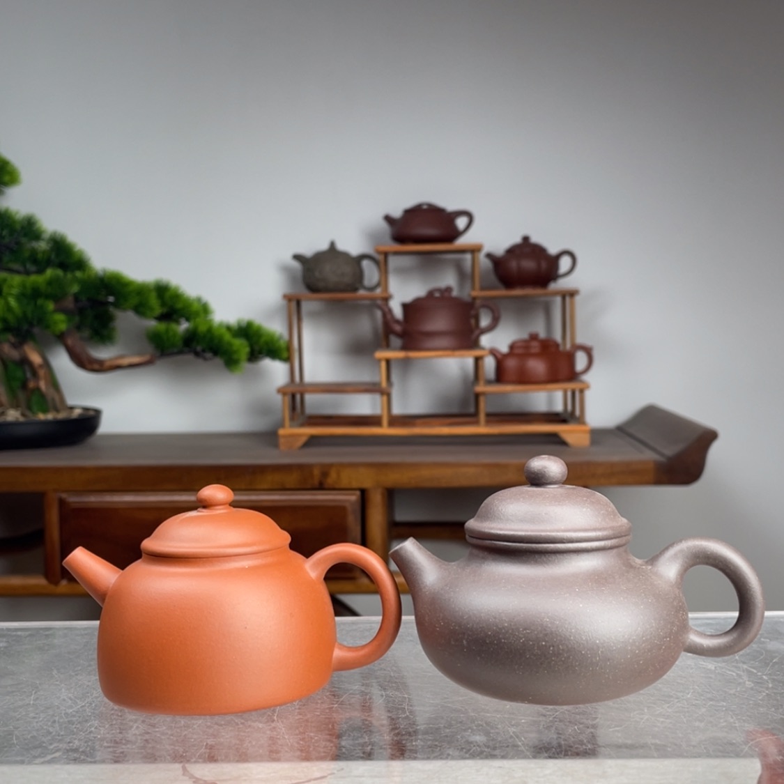 【闪购商品】紫砂茶壶知**明生料朱泥纳福容量140cc