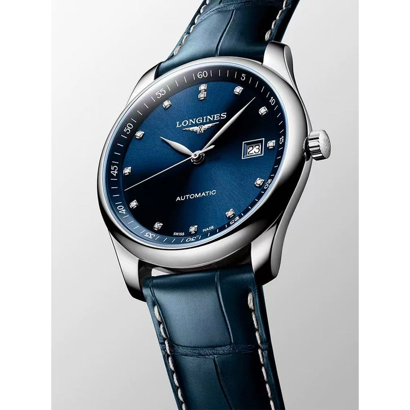 99新 Longines/浪琴 L2.793.4.97.0/名匠793蓝盘原镶钻 /40表径