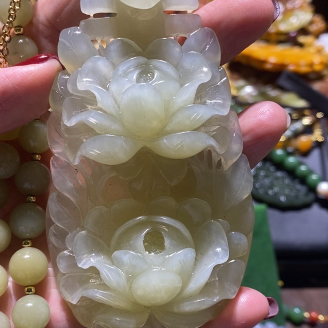 【闪购商品】岫玉毛衣链未镶嵌