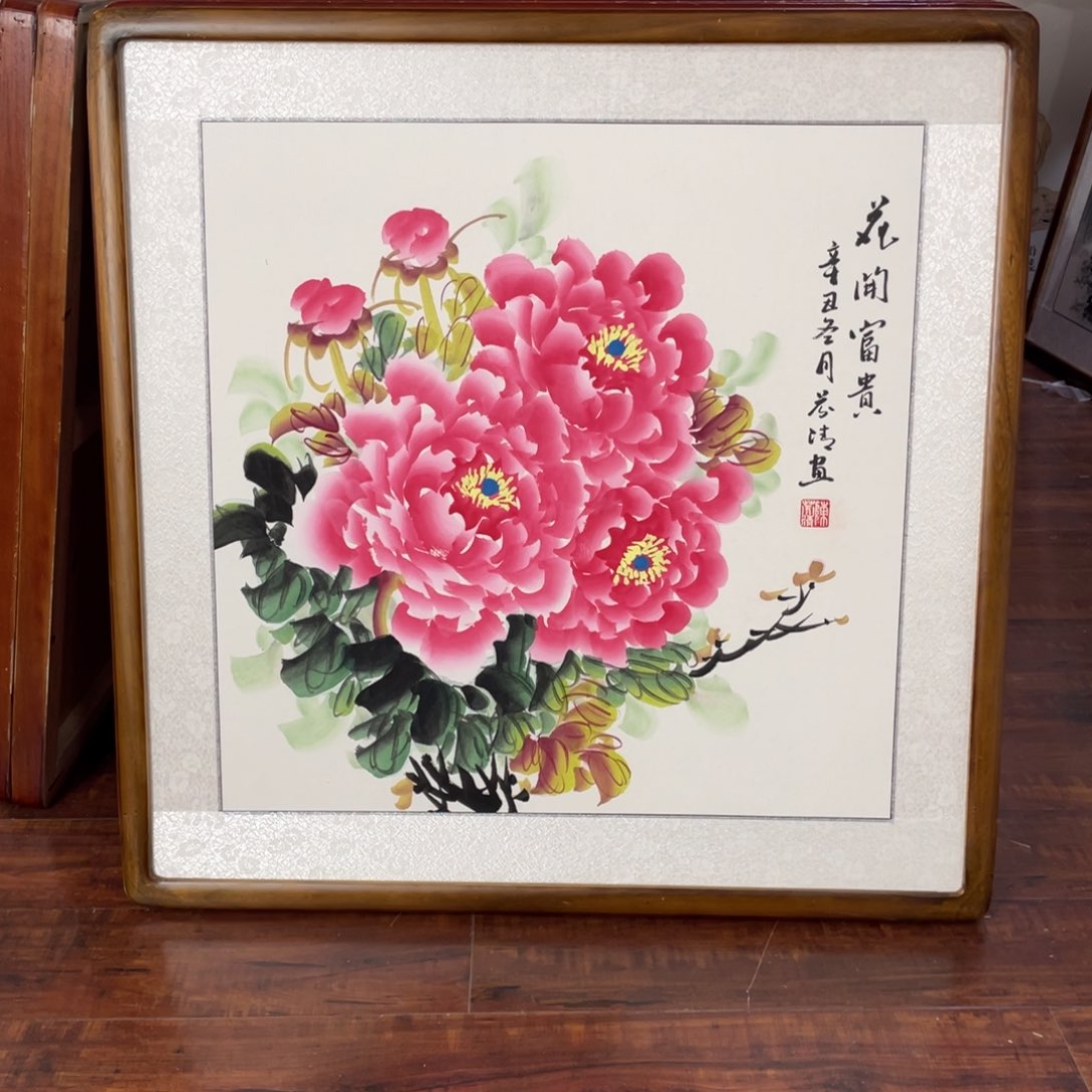 国画带框尺寸63*63厘米